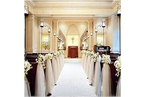 Partisout Runners for Weddings 2FTx15FT Sequin Walkway Carpet Glitter Rustic Outdoor Rug Runner for Ceremony Payette Sparkly Carpets (White)