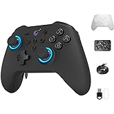 Gulikit KK3 Max Controller, Kingkong 3 Wireless Switch Controller with Hall effect Joysticks and Triggers, 1000Hz Polling Rate, 4 Back Buttons Compatible with Switch/Switch 2/OLED/Windows/iOS/Android