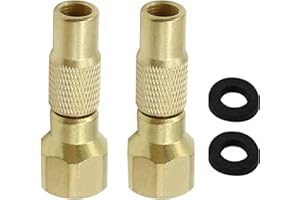 Anxingo Air Chuck Twist-on, 2 PCS Heavy Duty Tire Air Chuck Screw on Tire Air Chuck for Tire Inflator Gauge Compressor Access