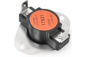 MUGLFPT S1-02535380000 Furnace Temperature Limit Switch, Compatible with Coleman, York, and Evcon Furnaces, Replaces S1-7945-3281, S1-7945-3271 – Furnace Replacement Limit Switch, L140-30F, Auto Reset