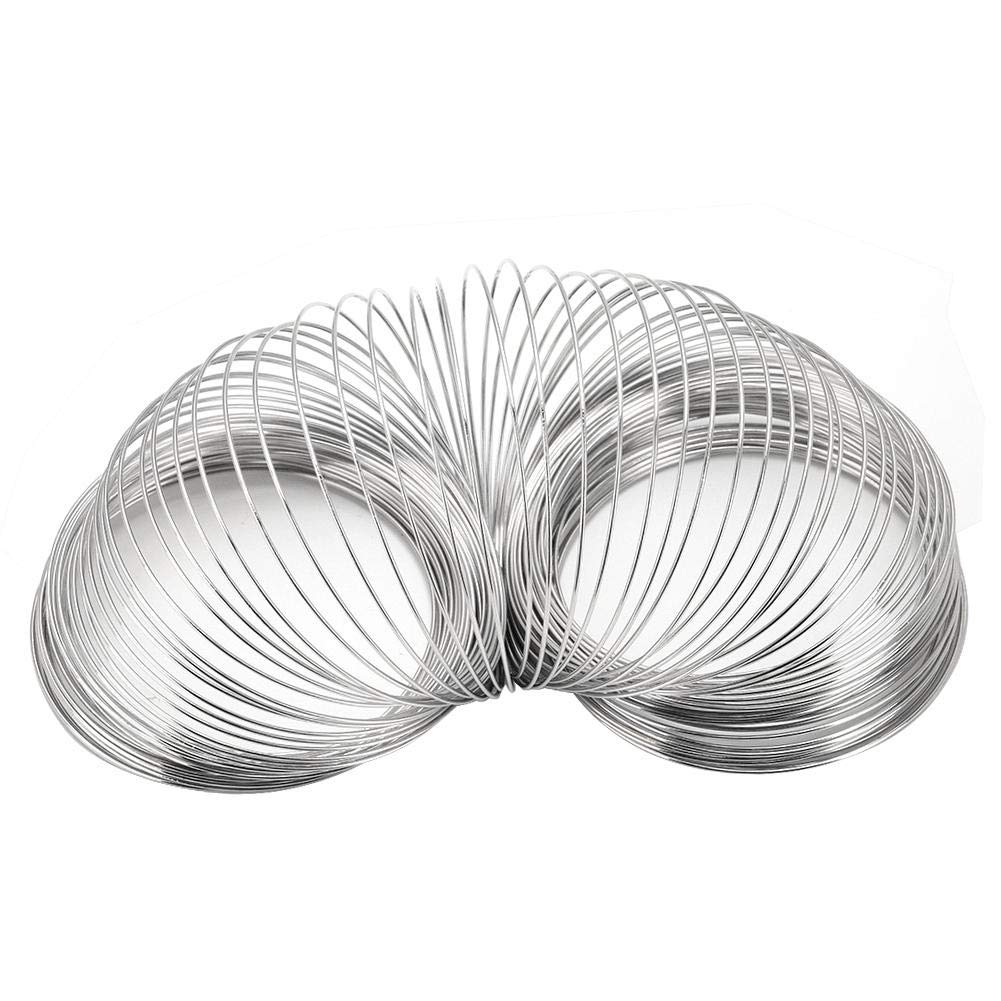 100pcs Loops 55mm Diameter Memory Wire Bracelet DIY Jewelry Bracelet Making Accessories Jewelry Bracelet Wire Coil