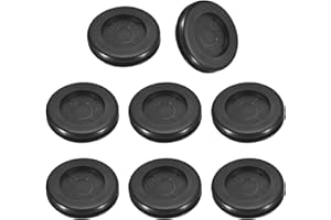 uxcell 8Pcs Rubber Grommets 1-1/8" (30mm) Drill Hole, 1" (25mm) ID Double Sided Hole Plugs Ring Gasket for Firewall Cable Wir