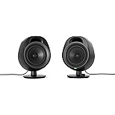 SteelSeries Arena 3 2.0 Desktop Gaming Speakers - Immersive Audio, On-Speaker Controls, 4" Drivers - Wired & Bluetooth - PC, 