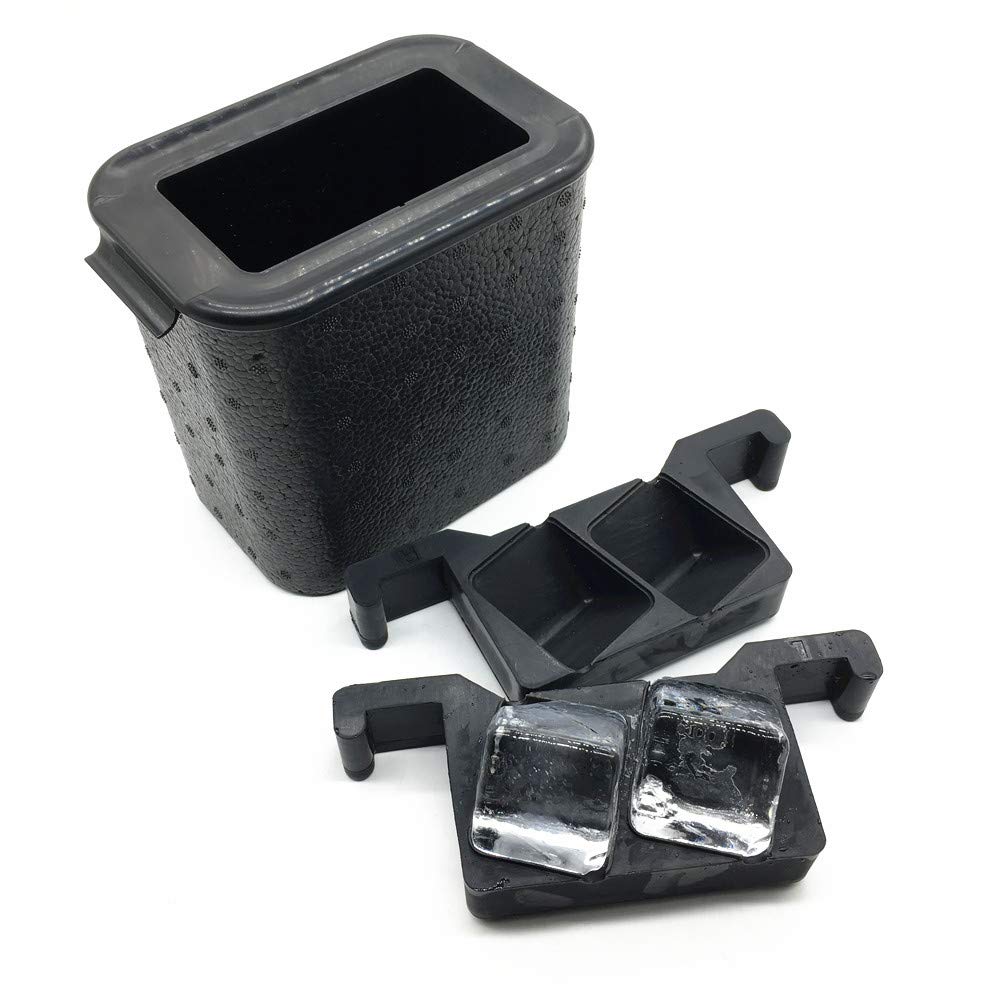 Crystal Clear Ice Cube Maker - Makes 2 Two Inch Cubes - Craft Ice Mold