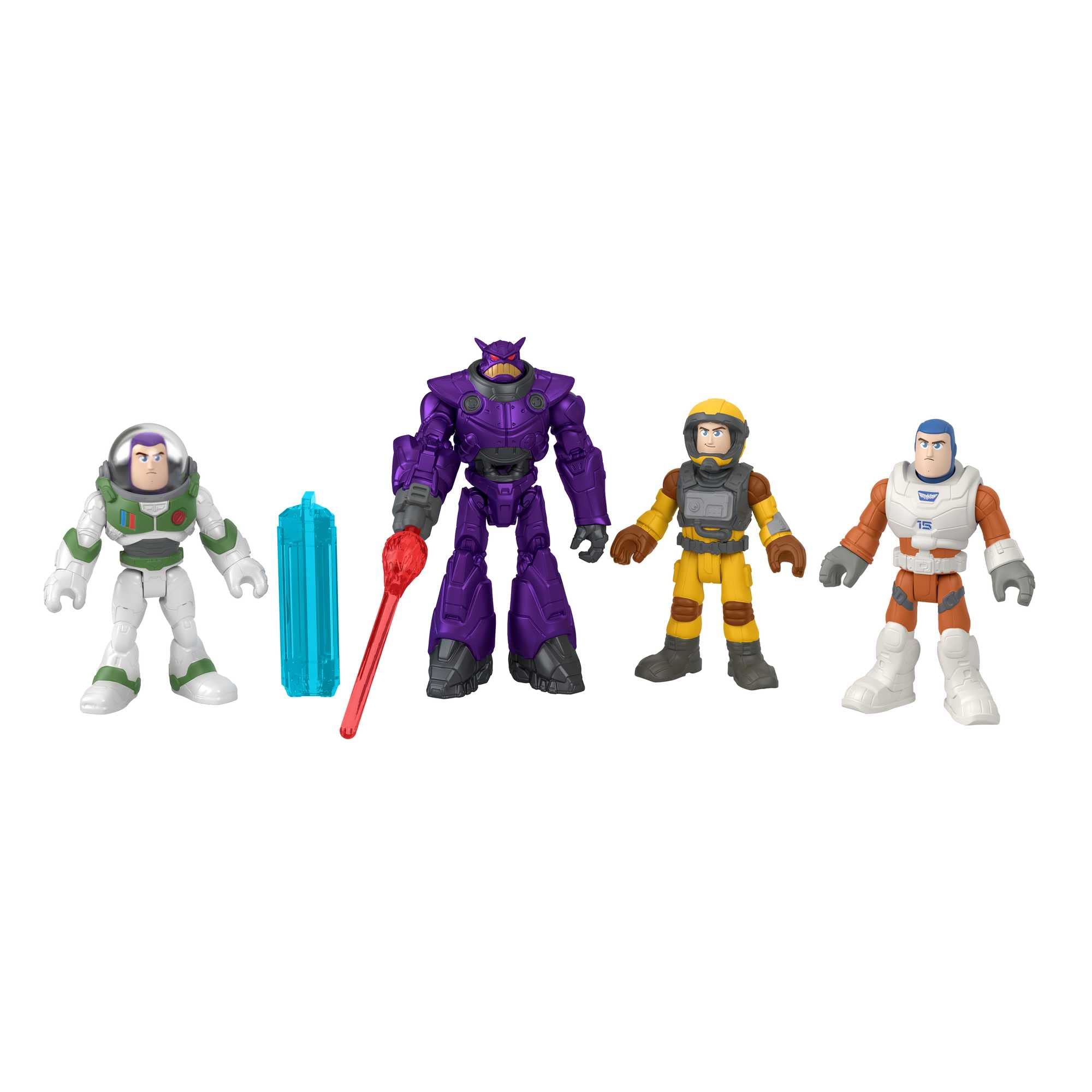 Fisher-Price Imaginext and Disney Buzz LightYear Mission Multipack Space Astronauts with 4 Action Figures for pre-schoolers, 3 Years and up