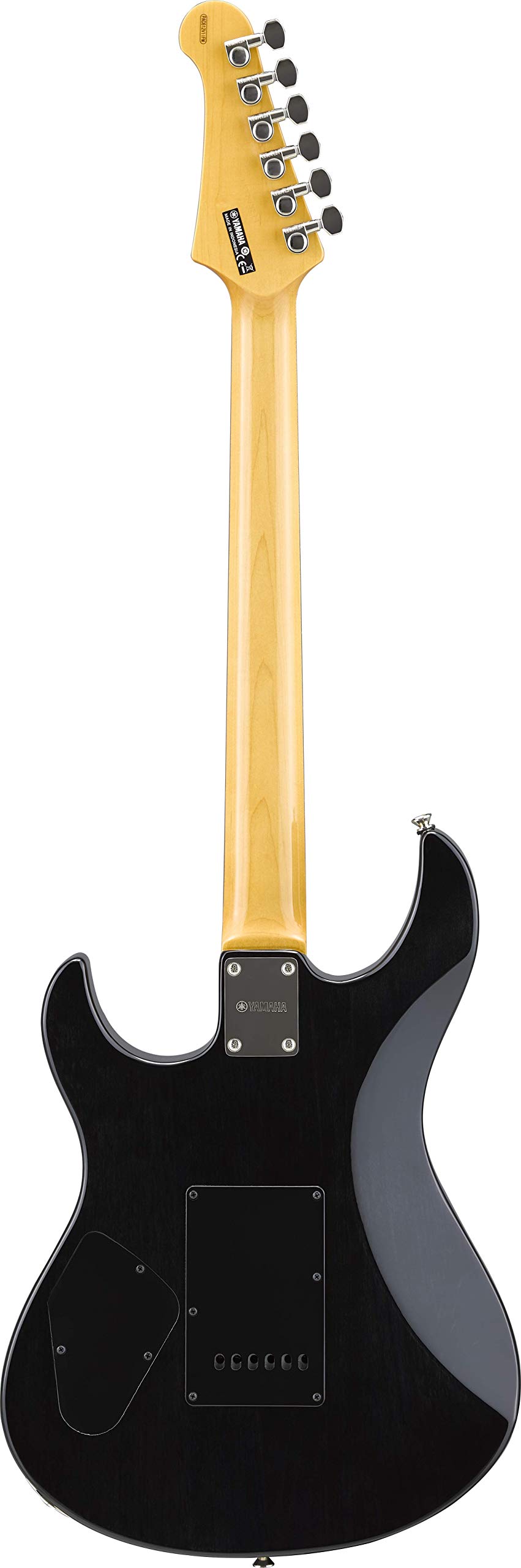 Yamaha 6 String Solid-Body Electric Guitar, Right, Translucent Black, 612VII (PAC612VIIFM TBL)