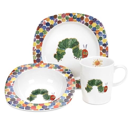 Very Hungry Caterpillar Melamine plate bowl and mug set Amazon.co.uk
