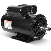 EliteEdge 2HP SPL Air Compressor Electric Motor, 230V 17.6Amps | 56 Frame 3450RPM, 5/8&ldquo; Keyed Shaft, 1.88&rdquo; Shaft Length, Single Phase, CW/CCW Rotation, Powerful Motor for General Equipment