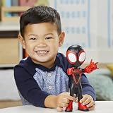 Hasbro SPIDEY AND HIS AMAZING FRIENDS Miles Morales Supersized Spider-Man Figure view 8