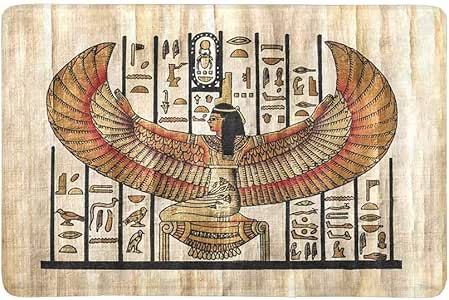 Antiguo pergamino egipcio Religión Arte histórico Felpudo Alfombrilla