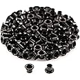 HolsterSmith Kydex Holster Eyelets - (#8-8 Length) - (1/4 in. Diameter) - (Black Coated) - (100 Pack) - (USA Made) - Kydex Rivets for DIY Holster and Sheath Making