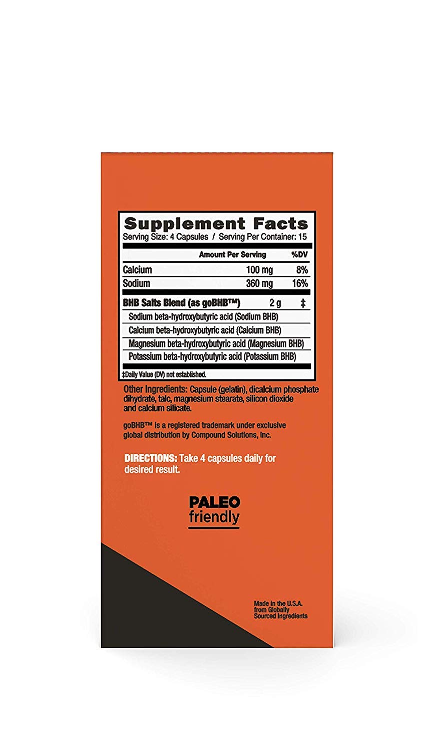 Keto Science Real Ketones Caps Dietary Supplement, Supports Carb