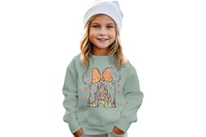 GLIGLITTR Magical Crewneck Sweatshirt for Toddler Girl Magic Castle Long Sleeve Shirts Kingdom Holiday Family Vacation Outfit