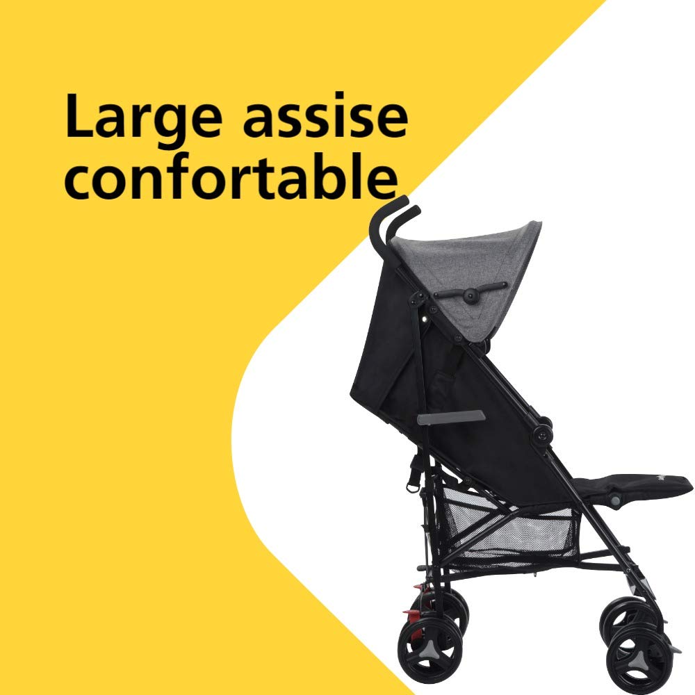 poussette large assise