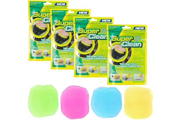 4PCS Cleaning Gel for Car Universal Gel Cleaner Keyboard Cleaner Universal Cleaning Gel Keyboard Cleaning Putty for PC Tablet