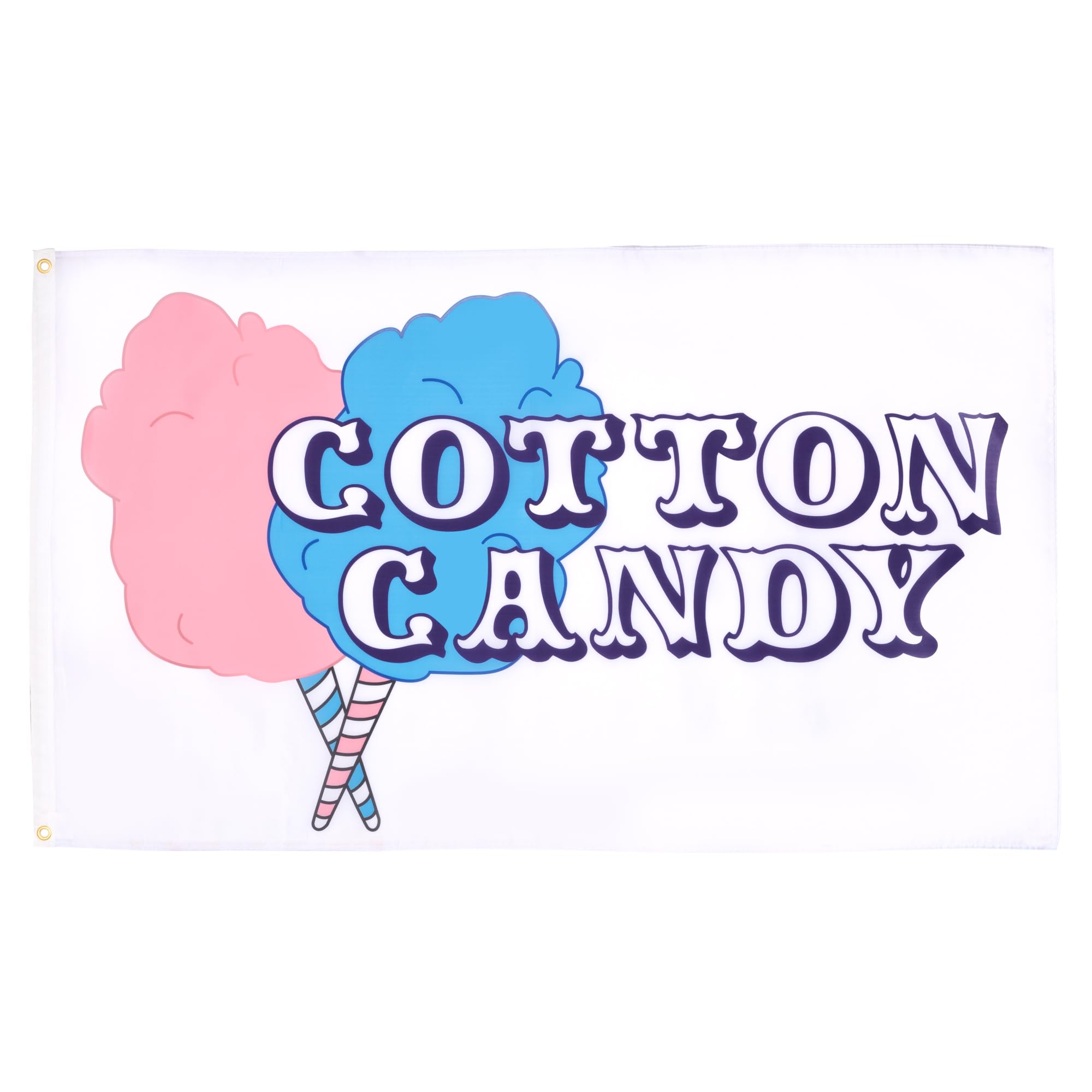 AZ FLAG - Cotton Candy Flag - 3x5 Ft - 100D Polyester Cotton Candy Shop Banner with Two Metal Grommets - Fade Resistant - Vivid Colors - 3' x 5' Feet - 150x90 Cm