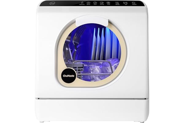 Portable Dishwasher Countertop, Countertop Dishwasher With Water Tank, Counter Top Dishwasher With 5 wash Programs, It can also be connected to the tap. For apartments, dorms, RVs