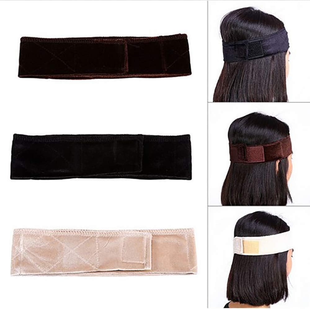 Soft Velvet and Elastic Wig Gripper Headband for Women to Secure Wig in