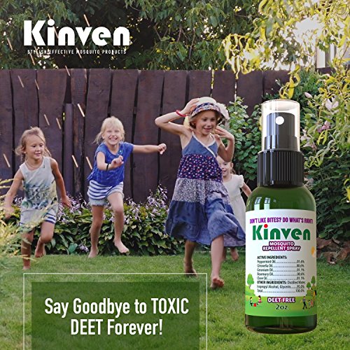 Kinven Mosquito Repellent Spray for Kids & Adults, Safe, Non-Toxic, DEET-Free, Long-Lasting Anti-Mosquito Bite Protection, with Natural Oils, 2oz - Thumbnail 3