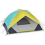 Zyerch Person Camping Tent, Outdoor Family Tent with Removable Rainfly for Backpacking, Hiking, Windproof and Waterproof Dome