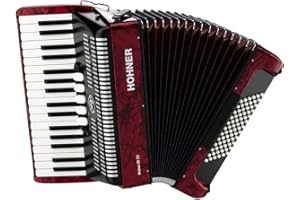 Hohner Bravo Piano Accordion, 72 Bass, Red