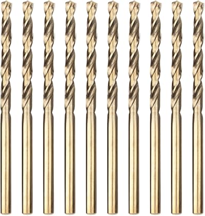Meccion HSS Cobalt Jobber Drill Bit 10pcs 3.5mm DIN 338 Twist Drill