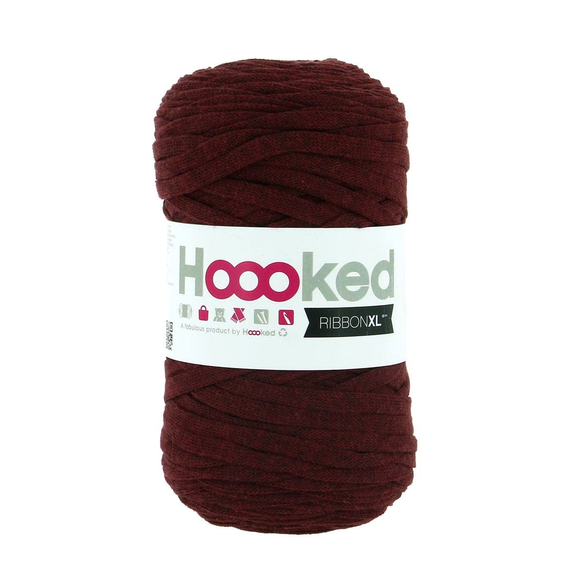 Hoooked Ribbon XL Yarn-Maroon Rust