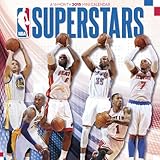 NBA Superstars 2015 Mini 7 x 7 Calendar by 