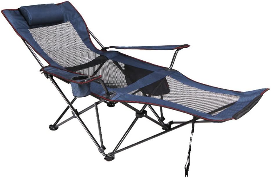 HM&DX Outdoor Klappstühle Camping stühle mit fußablage Verstellbar