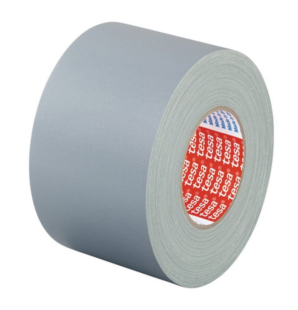 Tesa 4651-538-00 "Premium" Cloth Tape, Grey, 50 m x 50 mm