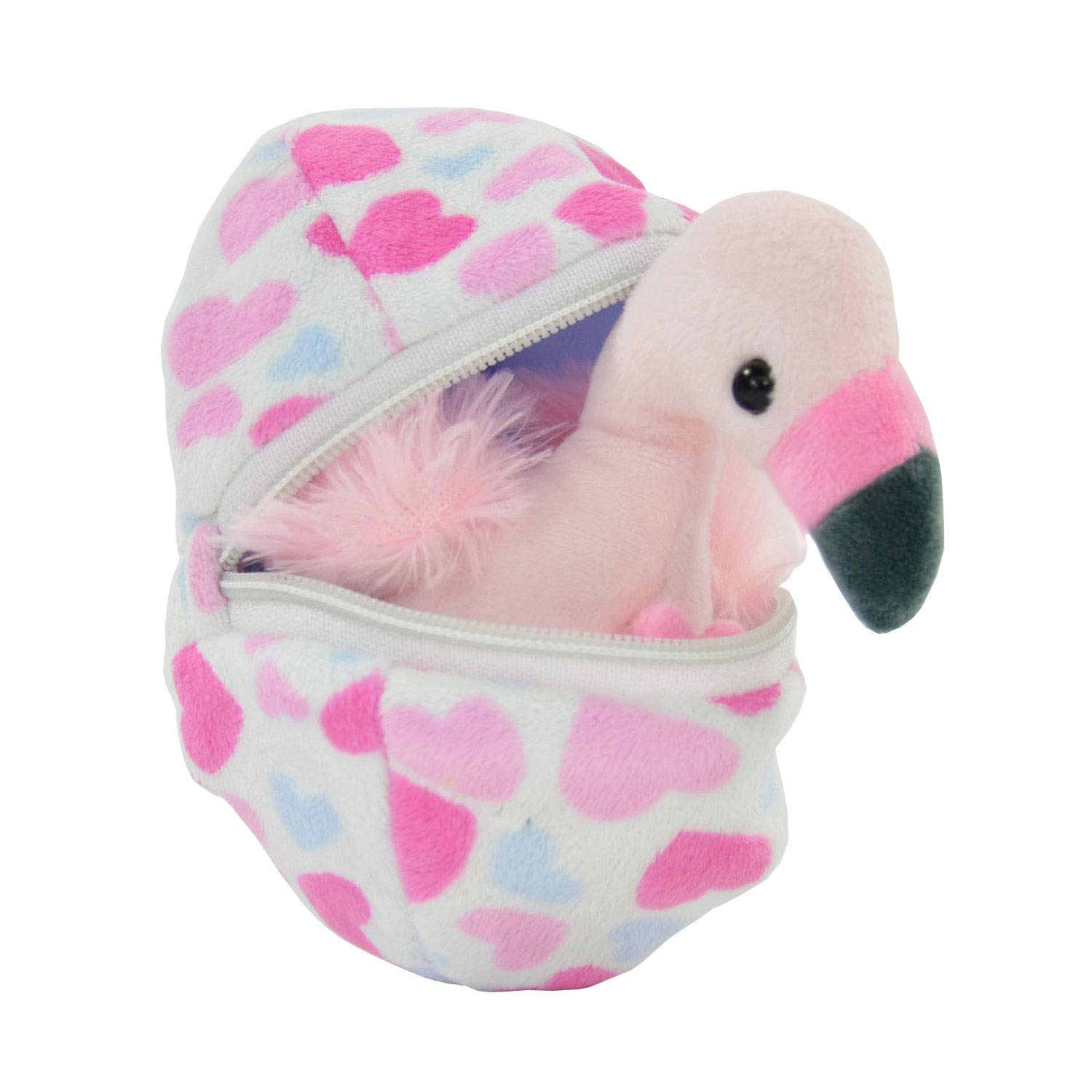 Kögler- Felicitas, Mini Flamant Rose, Environ Petit Jouet en Peluche de 13 cm-Cadeau idéal pour Les Enfants, Les garçons et Les Filles, 75764, coloré