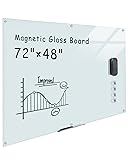 Mifuro Magnetic Glass Whiteboard，72"x48" Wall