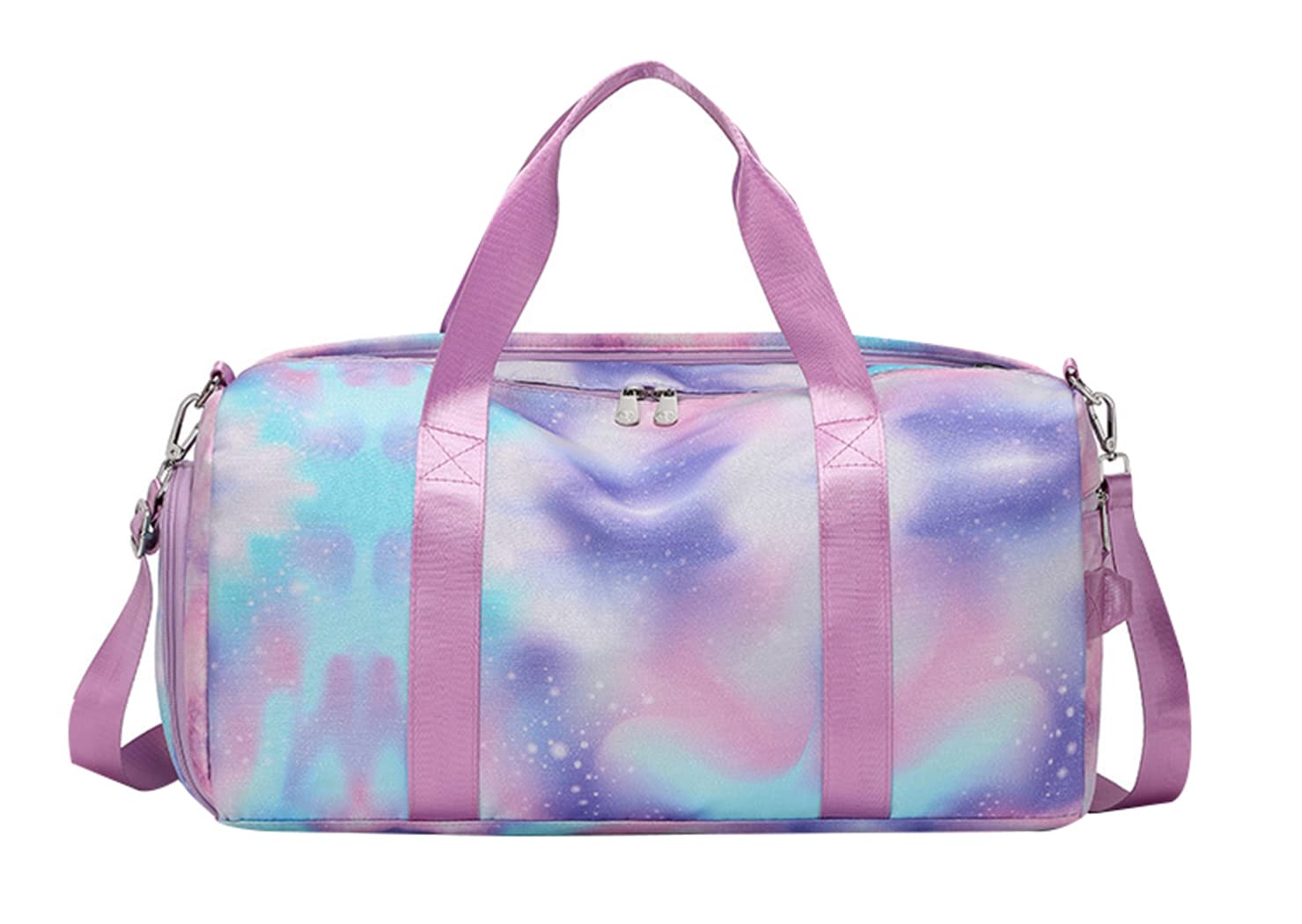 SellerFun Teens Women Travel Bag Girls Gym Duffle Bag Sports Ballet Bag with Shoe Compartment(Color B,23 Liters)