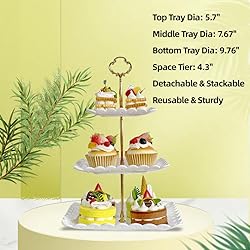 RAUVOLFIA 2 Pack of Plastic Round & Square Dessert