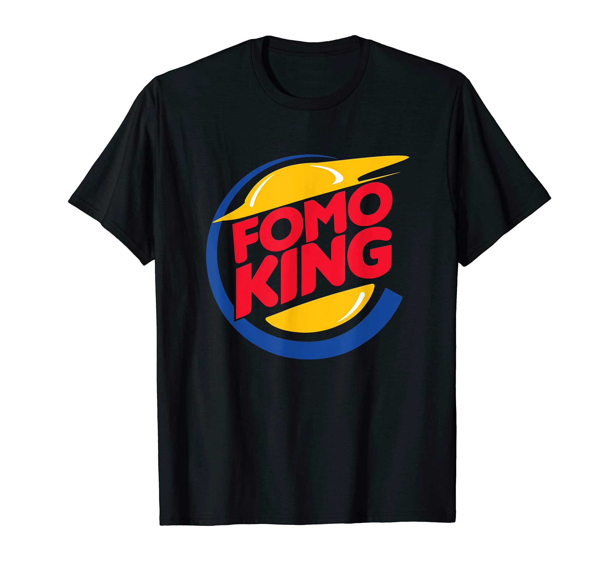 FOMO KING Crypto Currency Nerd funny HODL meme stack sats T-Shirt