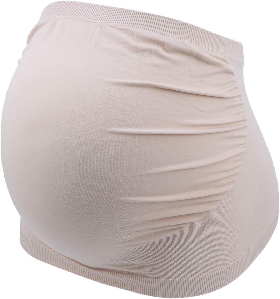 Maternity Belt, Maternity Antenatal Support Belt Breathable Abdominal Pregnancy Band Soft Belly Belt (L-Skin Color) - Image 3