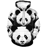 Girren Panda Graphic Hoodie For Men3D Printed Hoodies Casual Pocket Sweatshirt Pullover