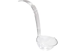 Party Essentials Hard Plastic 5-Ounce Punch Bowl/Serving Ladle, Clear