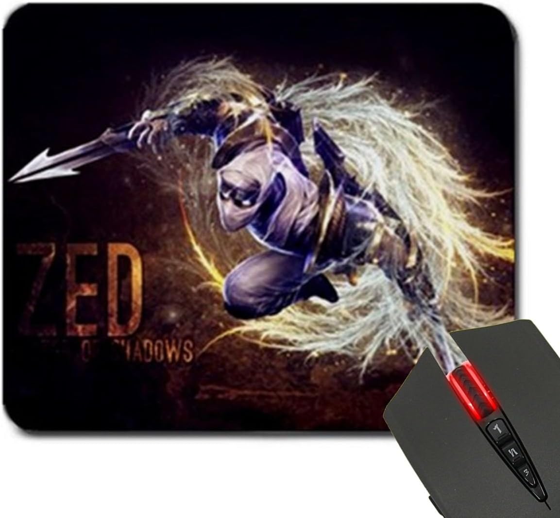 Zed The Master Of Shadows Customized Print Rectangle Diy Mouse Mat Pad Mousepad