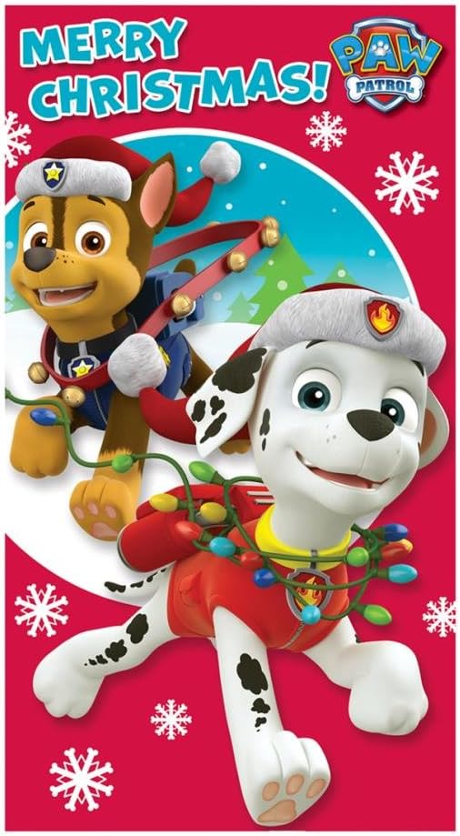 Paw Patrol Merry Christmas Card: Amazon.co.uk: Toys &amp; Games
