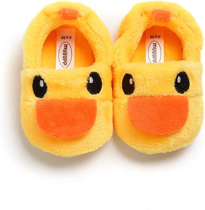 Infant Girls Boys Soft Plush House Slippers Toddler Cozy Warm Cartoon