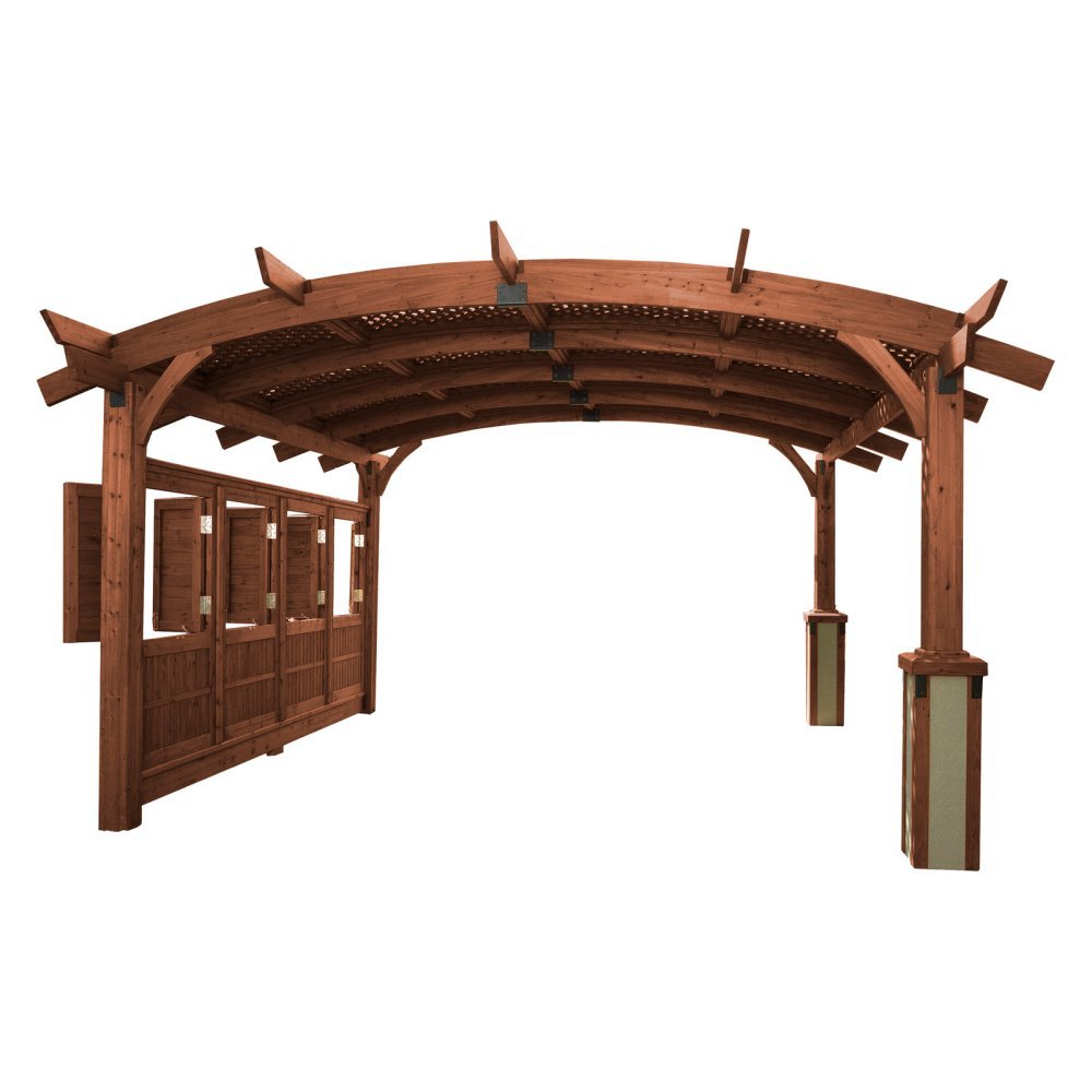 Sonoma arco - Pérgola de madera 16 x 16 pies.: Amazon.es: Jardín