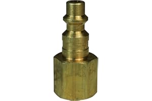 Dixon Valve & Coupling D2F2-B Female to indust. Plug, (F) NPT, 1/4, Brass, Copper
