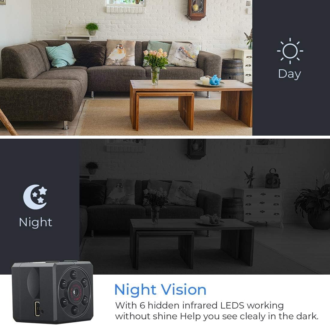 Mini Kamera Euskde Full Hd 1080p Tragbare Kleine Uberwachungskamera Mikro Versteckte Kamera Mit Bewegungserkennung Und Infrarot Nachtsicht Compact Sicherheit Kamera Fur Innen Und Aussen Amazon De Baumarkt