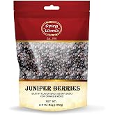 Spicy World Juniper Berries Whole 3.5 Ounce Bag- Pure - Great for Cooking, Drinks, Tea &amp; More!