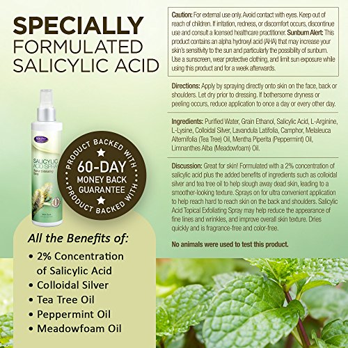 LifeFlo Salicylic Acid Spray Topical Exfoliating Spray 2