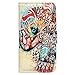 Bfun Packing Tribal Floral Elephant Slot Leather Wallet Cover Case for Samsung Galaxy S7 Edge