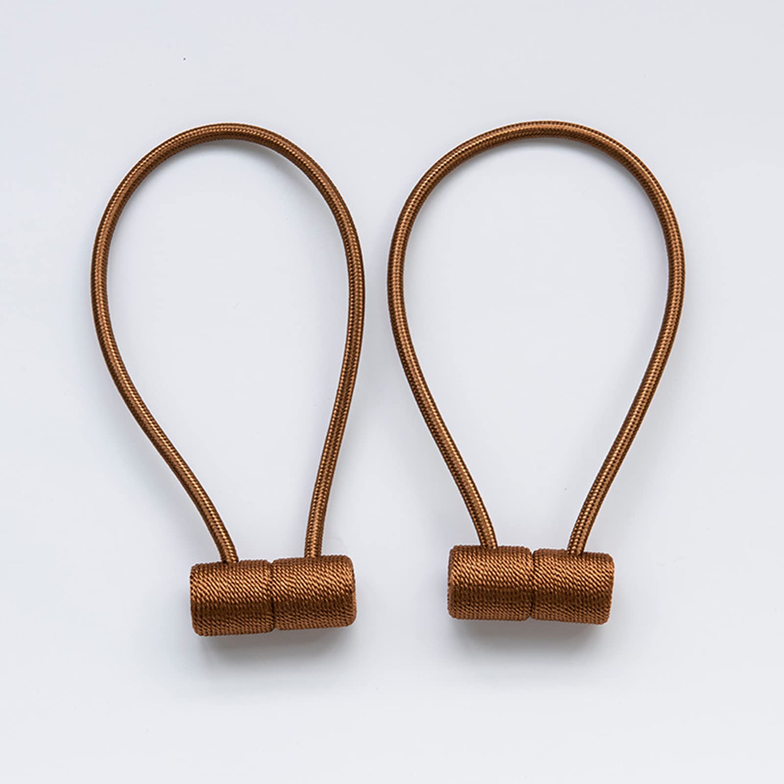 Curtain Tie Backs Strong Magnetic,Metal Curtain Tiebacks Hooks,Tie Clips Curtain Holdbacks Rings for Home Office Window Curtain Straps 1 Pair (yellow)