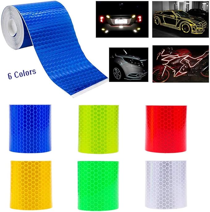 Bande Reflechissante Autocollante Ruban Adhesif Reflechissant 6 Couleurs Ruban d
