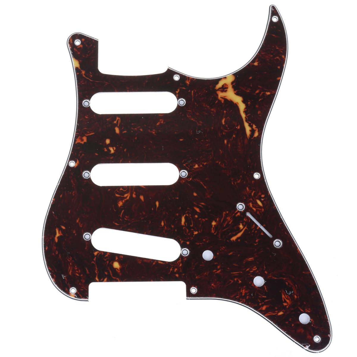 Musiclily Pro 8-Hole Guitar Strat Pickguard for JPN Fender Japan 57 Vintage Style Stratocaster, 4Ply Tortoise Shell